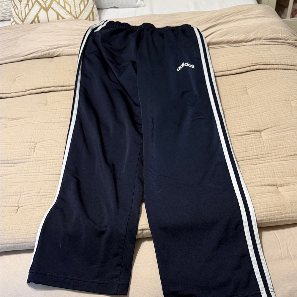 Adidas Dark Blue Pants with Light Stripes